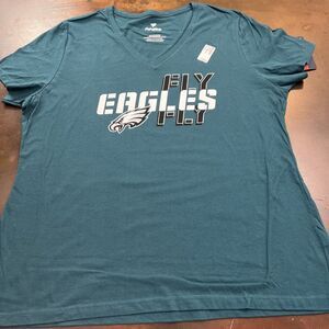 Fanatics Philadelphia Eagles Women's NFL Football V-neck t-shirt Sportswear